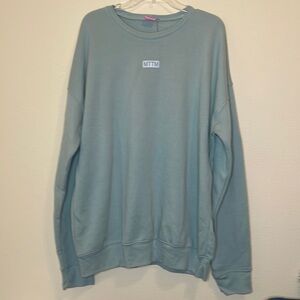 Married to the Mob Bluish Green Sweatshirt Size XL NEW